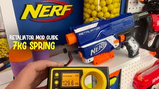 Nerf Retaliator 7kg spring mod guide [upl. by Hanaj]