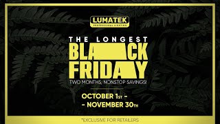 LUMATEK EU  BLACK FRIDAY 2024  EXCLUSIVE FOR RETAILERS [upl. by Florida]