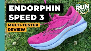 Saucony Endorphin Speed 3 MultiTester Review Still the best allrounder running shoe [upl. by Heda]