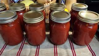 Fresh Roma Tomato Sauce Canning  with Garlic and Basil WOD [upl. by Aneleh]