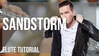 How to play Sandstorm by Darude on Flute Tutorial [upl. by Anwad]