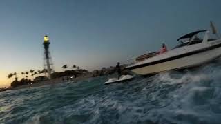 Hillsboro Inlet boat hits Jetti pt 1 [upl. by Iem65]