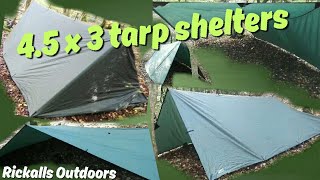 4 easy tarp shelters  45mx3m [upl. by Latsirhc]