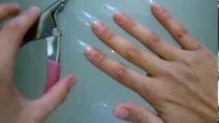 How to apply Fake Nails amp UV Gel [upl. by Shiff]