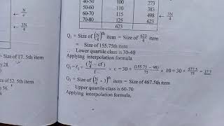 Quartile Deviation in continuous frequency distributionchapter33 sem QTBA ECOCalicut University [upl. by Beniamino]