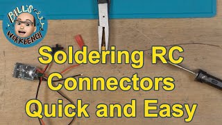 How to solder RC connectors Quick and Easy [upl. by Filemon41]