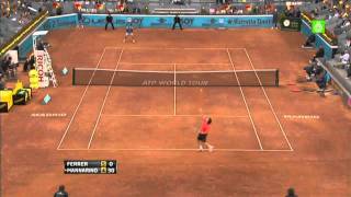 Highlights Adrian Mannarino vs David Ferrer R2 Madrid 2011 [upl. by Annovy]