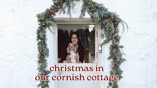 CHRISTMAS IN OUR CORNISH COTTAGE  Vlogmas Day 1 🌲 [upl. by Aneetsyrk]