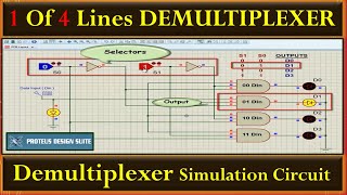 4x1 lines DeMultiplexer  Introduction to DeMultiplexer  What Are DeMultiplexers  DeMultiplexer [upl. by Sugihara]