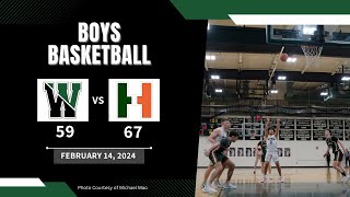 WHS Sports  Boys Basketball vs Hopkinton 021424 [upl. by Rao]