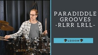 Paradiddle Grooves  Schlagzeug Tutorial [upl. by Mikol]