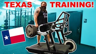 WORLDS STRONGEST MAN TRAINING IN TEXAS [upl. by Victoria]