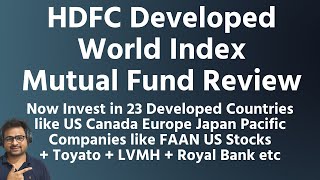 HDFC Developed World Index Mutual Fund NFO Review  Invest in 23 Global Market Together Review [upl. by Ellehcim]