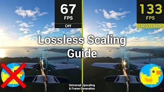 Lossless Scaling Guide  Frame Generation amp Upscaling In ANY Game [upl. by Pruter]