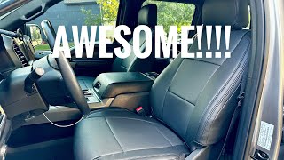 2020 F150 Clazzio Genuine Leather Seat Covers [upl. by Yolanthe]