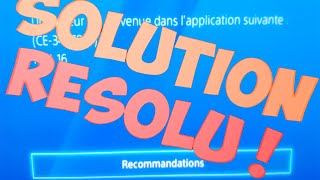 SOLUTION ERREUR CE348780 [upl. by Adnovay]