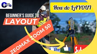 Geomax zoom 50  Layout kayse hota he 🌉🚧  How do layout TS GEOMAX🛣️🛤️ [upl. by Louisette178]