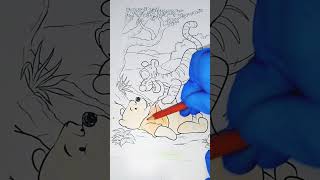 WinniethePooh pooh satisfying coloring painting movie relaxing [upl. by Omrelliug]