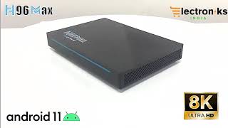 EIndia H96 Max RK3566 2021 8GB RAM Android 11 New Smart TV BOX [upl. by Culley]