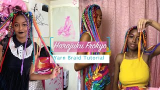 How to Do Yarn Braids Box Braiding with Yarn [upl. by Avril]