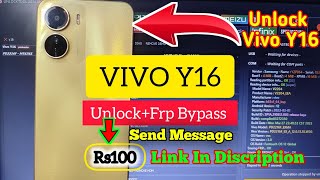 Vivo Y16 Unlock  Frp Remove Unlock Tool  Vivo y16 Frp Bypass Unlocktoolnet [upl. by Cypro]