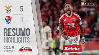 Resumo Benfica 51 Gil Vicente Liga 2425 7 [upl. by Amarette294]