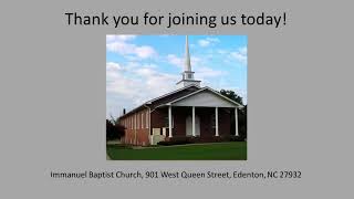 Immanuel Baptist Church Edenton [upl. by Nosiaj257]