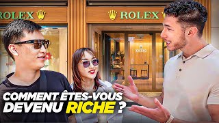 Jai demandé aux CLIENTS de ROLEX  comment êtesvous devenu RICHE [upl. by Suivat437]