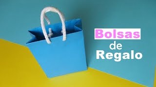 como hacer una bolsa de papel para regalo parte 1 [upl. by Dovev]