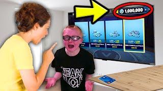 Kid STEALS MOMS Credit Card To Buy VBucks fortnite [upl. by Glynda]