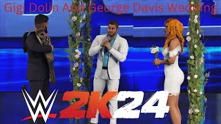 WWE2K24 MyRise Gigi And Georges Wedding [upl. by Dnalra]