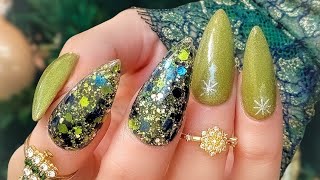 The Daily Nail NEW Dipnotic Nails Xmas Dip Mani nails diynails dippowdernails [upl. by Thorlay]