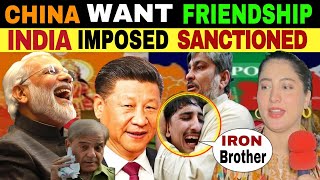 CHINA WANT FRIENDSHIP WITH INDIA 🇮🇳 BUT INDIA IMPOSED SANCTIONED  PUBLIC REACTION [upl. by Assilym]