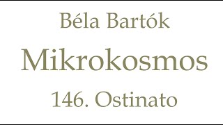 Béla Bartók  Mikrokosmos  146 Ostinato 19321939piano roll [upl. by Youngran275]