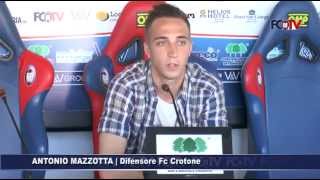 AvellinoCrotone Antonio Mazzotta in conferenza [upl. by Lanod]