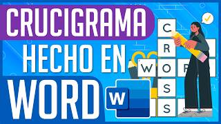 Cómo Hacer un Crucigrama en Word en 5 Minutos ¡Fácil y Rápido [upl. by Yenahpets528]