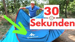 Quechua Campingzelt 2 seconds zusammenlegen ✅ Einfache Anleitung [upl. by Vicki]