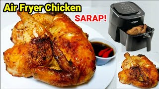 THE BEST Air Fryer Half Chicken  JUICY amp TENDER  Step by Step Easy Healthy Fried Chicken [upl. by Nifares]