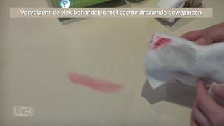 LCK® Keralux® lippenstift verwijderen van gepigmenteerd leer [upl. by Danie]