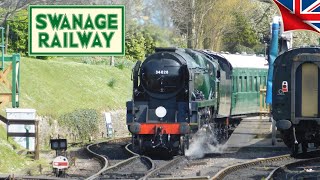 Swanage Railway 2024 STEAM TRAINS [upl. by Retsbew]