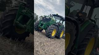 John Deere 6210R🔥🤩 johndeere farming agriculture köckerling 6210 [upl. by Alliuqat]