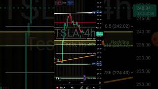 tesla stock Daily Update teslastockanalysistechnicalanalysis slastockcharts trading [upl. by Lleznod]