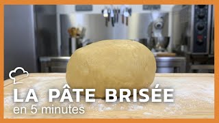 Pâte brisée en 5 minutes  Recette rapide [upl. by Johppah922]