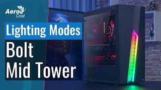 AeroCool Bolt Mid Tower Case  13 Lighting Modes [upl. by Clemmie]