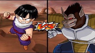 Kid Gohan amp Krillin amp Yajirobe vs Vegeta Oozaru  Dbz Budokai Tenkaichi 3 [upl. by Ellsworth210]