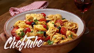 How to Make Tortellini Salad Italian Style  Recipe in description [upl. by Disraeli387]