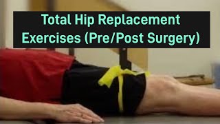 Exercises for before and after total hip replacement surgery [upl. by Carisa]