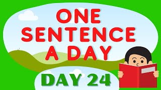 ONE SENTENCE A DAY FOR KIDS TO LEARN  DAY 24  WIDEN YOUR VOCABULARY SKILLS  shorts [upl. by Asirem380]