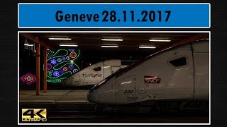 Züge Geneve 28112017 4K [upl. by Chabot907]