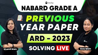 NABARD Grade A Previous Year Paper  NABARD PYQ 2023 ARD Analysis  NABARD 2024 Preparation  EduTap [upl. by Yale]